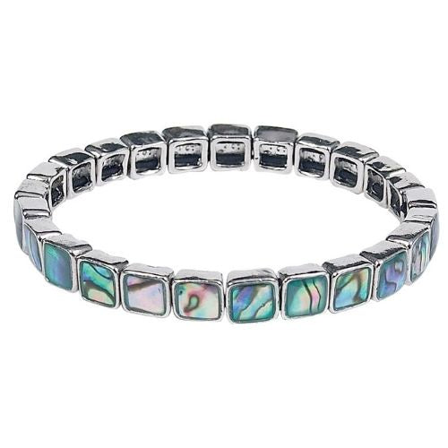 Paua Bracelet - Natural - Small Squares