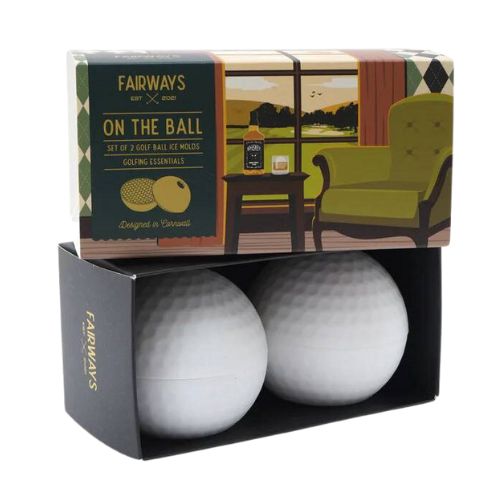 Golf Ball Drink Ice Moulds Set of 2