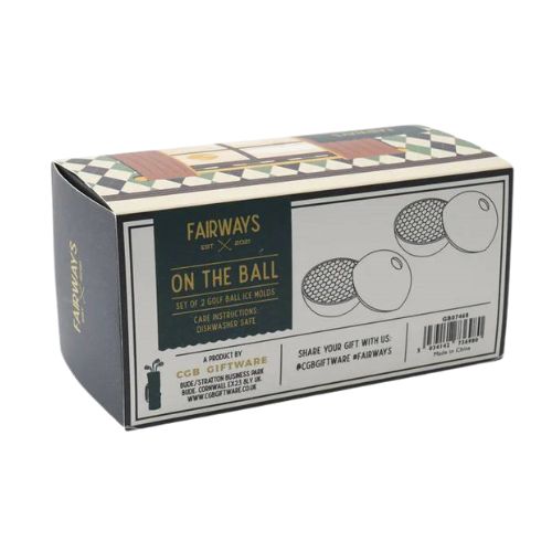 Golf Ball Drink Ice Moulds Set of 2