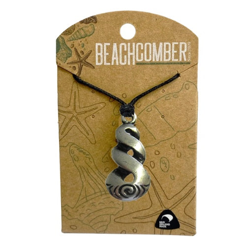 Twist Engraved Pewter Pendant