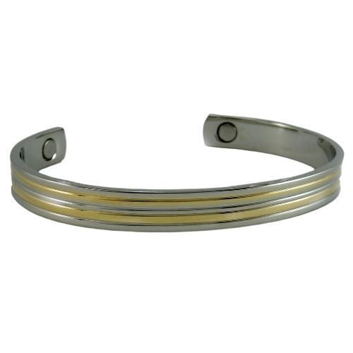 Gold & Silver Plated Bands Bracelet
