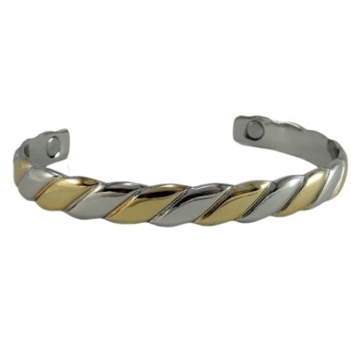 Twist Pattern Bracelet - Gold & Silver