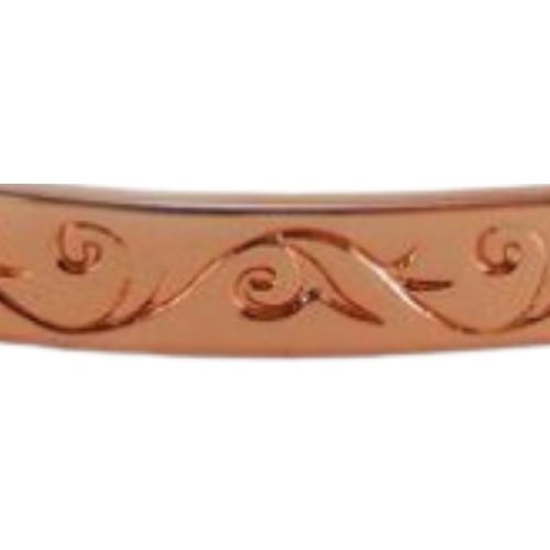 Koru Pattern Bracelet - Rose Gold Plated