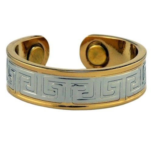 Arabesque Pattern Ring - Gold & Silver