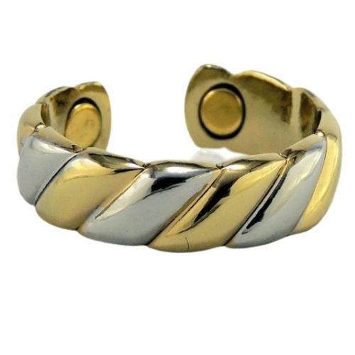Twist Pattern Ring - Gold & Silver
