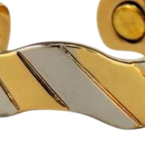 Twist Pattern Ring - Two Tone