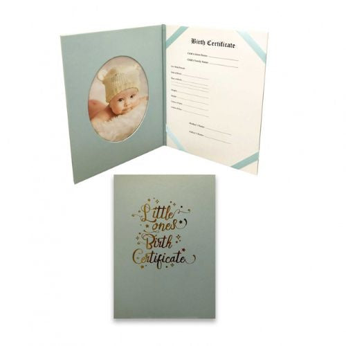 Birth Certificate Holder - Blue