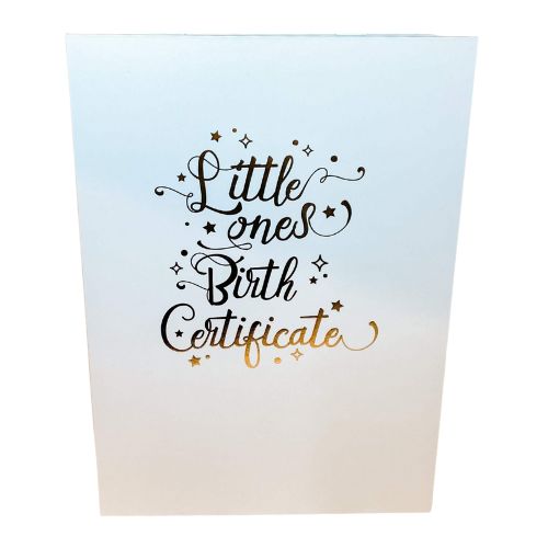 Birth Certificate Holder - Blue