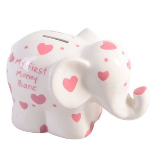My 1st Elephant Money Bank - Pink
