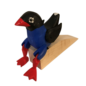 Pukeko Door Wedge - Wooden