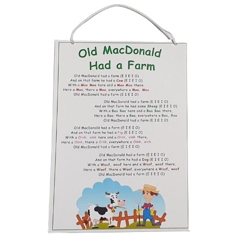 Old MacDonald Wall Plaque