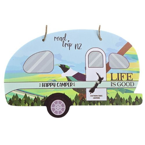 Happy Camper Caravan Plaque with Tui