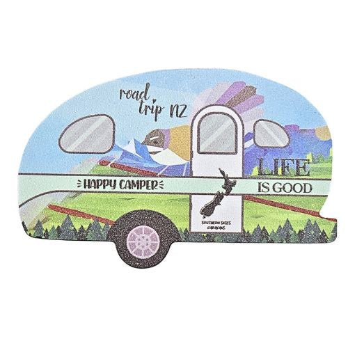 Happy Camper Caravan Magnet with Fantail