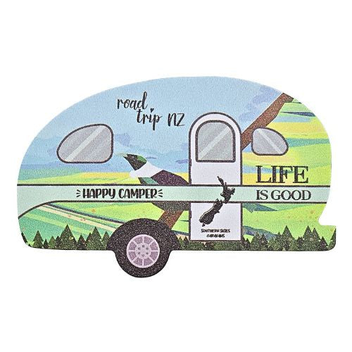 Happy Camper Caravan Magnet with Tui