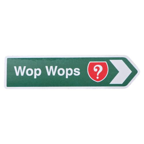 Wop Wops Roadsign Magnet Green