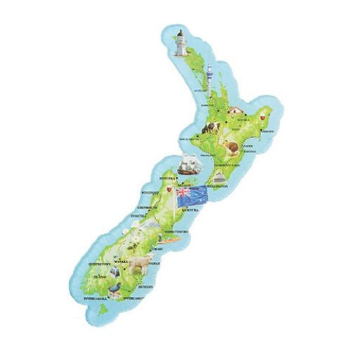 NZ Map Magnet - Acrylic