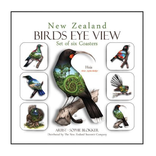 Sophie Blokker NZ Birds Eye Coaster Set