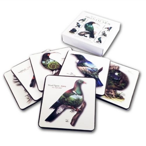 Sophie Blokker NZ Birds Eye Coaster Set