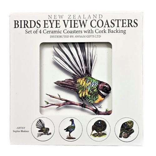 Sophie Blokker Ceramic Coasters - Birds - Set 2