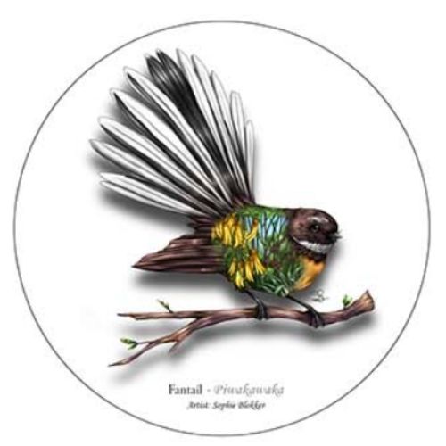 Sophie Blokker Ceramic Coasters - Birds - Set 2