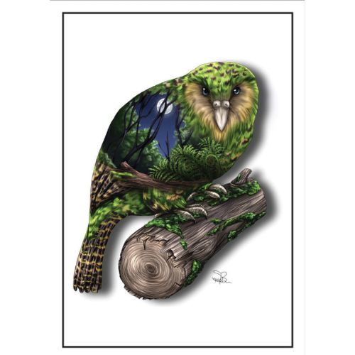 Sophie Blokker Greeting Card - New Zealand Kakapo