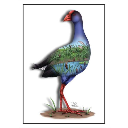 Sophie Blokker Greeting Card - New Zealand Pukeko