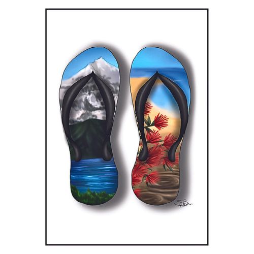 Sophie Blokker Greeting Card - Jandals