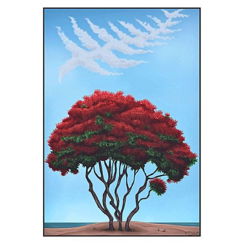 Sophie Blokker Greeting Card - Silver Fern - Pohutukawa