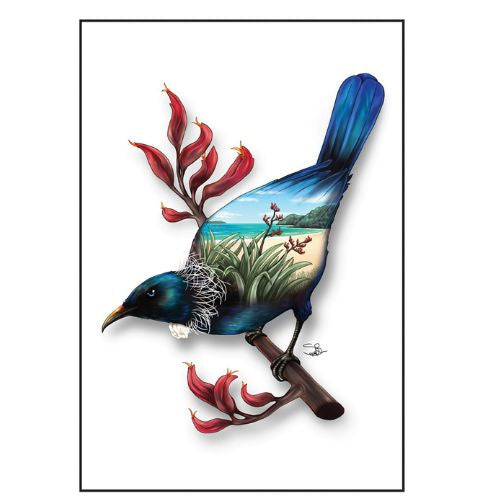 Sophie Blokker Greeting Card - New Zealand Tui Two