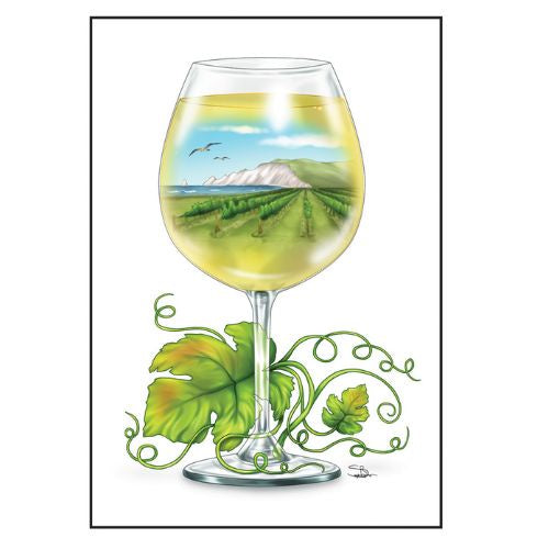 Sophie Blokker Greeting Card - New Zealand White Wine