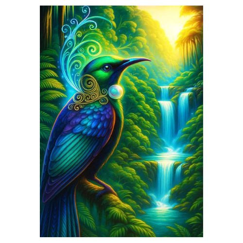 Doug Healey Greeting Card - Tui Waterfall