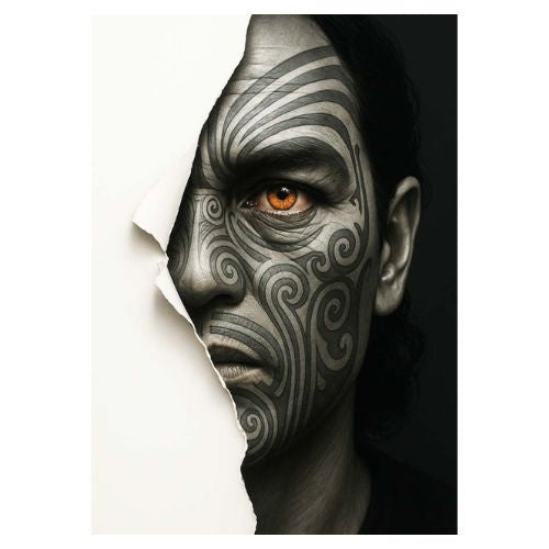 Doug Healey Greeting Card - Face Tattoo