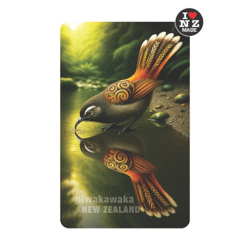 Doug Healey Acrylic Magnet - Fantail Reflection