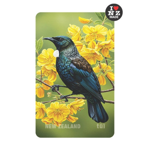 Doug Healey Acrylic Magnet - Tui in Kowhai
