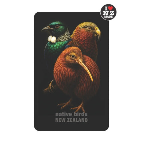 Doug Healey Acrylic Magnet - NZ Birds Trio