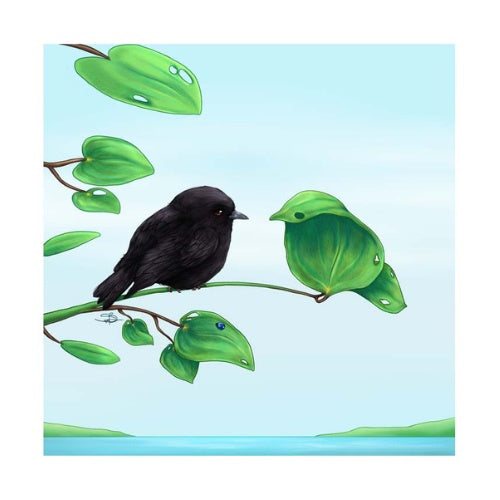 Sophie Blokker Tile 3D - Mirror Black Robin