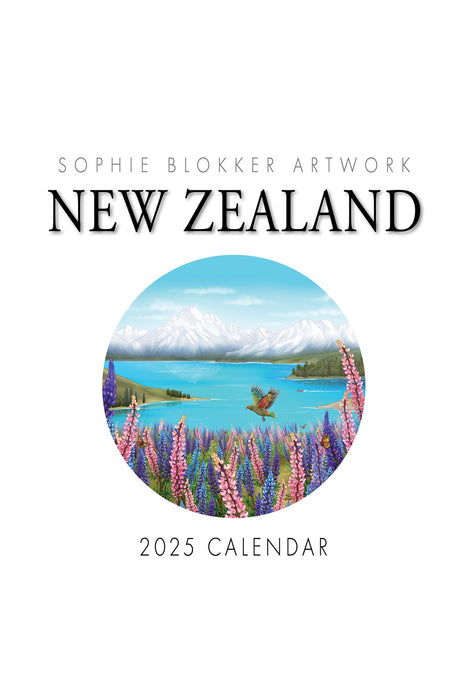 Sophie Blokker New Zealand Artwork Wall Calendar - 2025