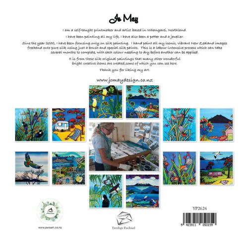 Jo May New Zealand Artwork Wall Calendar - 2026