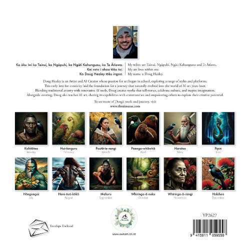 Doug Healey Maori Art Wall Calendar - 2026