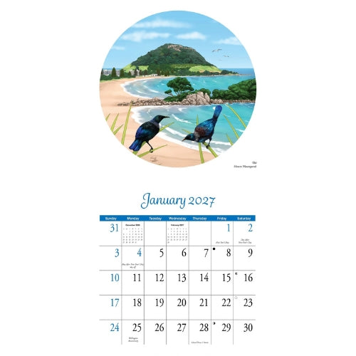 Sophie Blokker New Zealand Artwork Wall Calendar - 2027