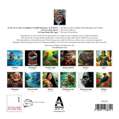 Doug Healey Maori Art Wall Calendar - 2027