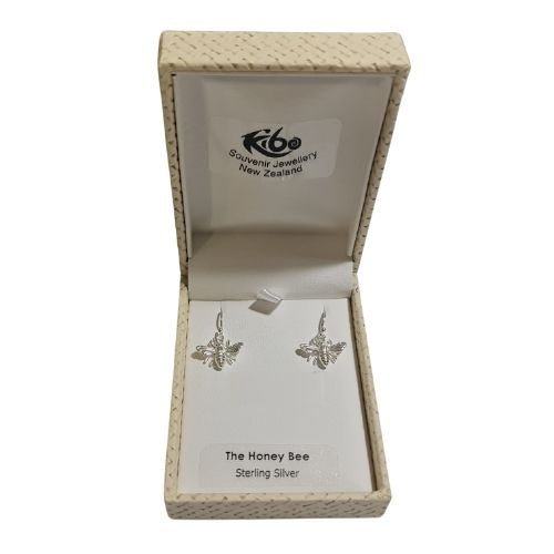 Honey Bee Sterling Silver Earrings
