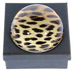 Glass Paperweight - Leopard