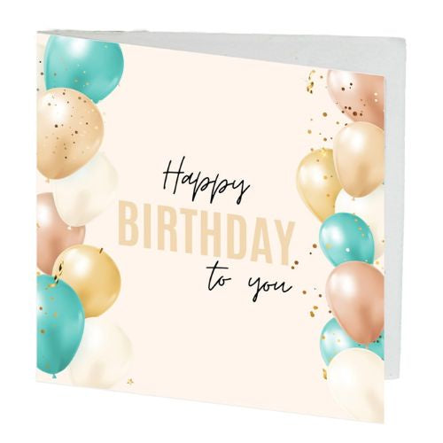 Happy Birthday Balloons Gift Card