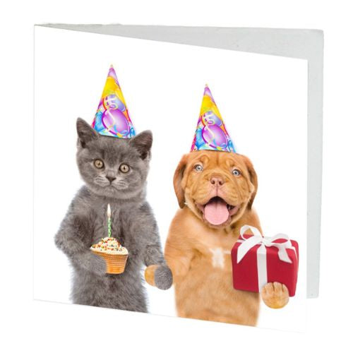 Birthday Cat & Dog Gift Card
