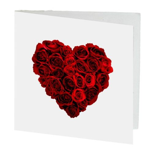 Red Roses Heart Gift Card