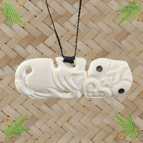 Bone Tiki Side Hanging Pendant - 110mm