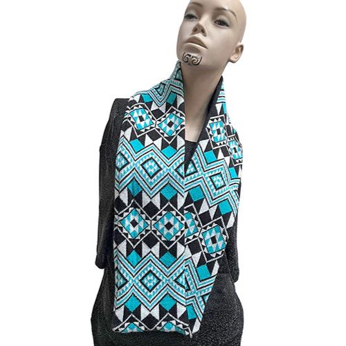 Maori Scarf - Royal Aqua