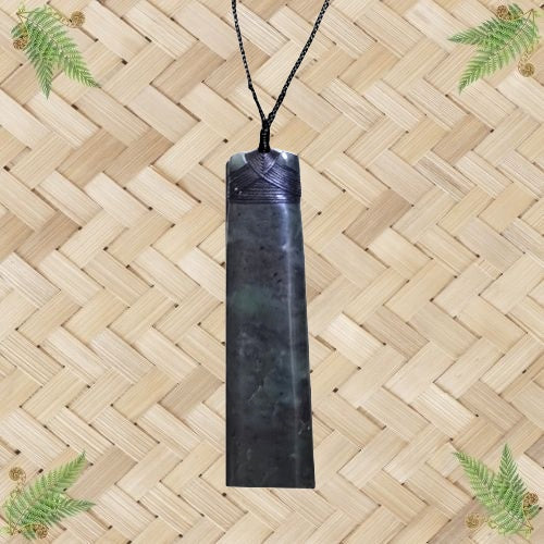 NZ Greenstone Toki Pendant - 135mm.