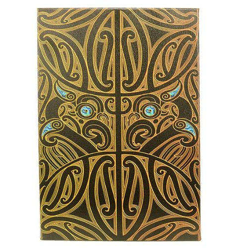Gold and Black Manaia Canvas